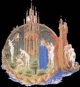 unknow artist Brod Limbourg, Edens lustgard, oil on canvas